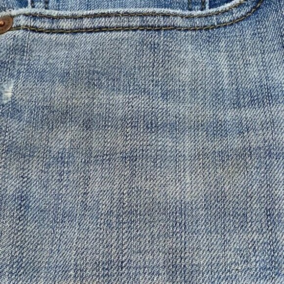 Lucky Brand Jeans 110 Slim Men's 30x32 Blue Light Wash Distressed Stretch Denim - Picture 15 of 16